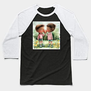 Two cute black kids Baseball T-Shirt